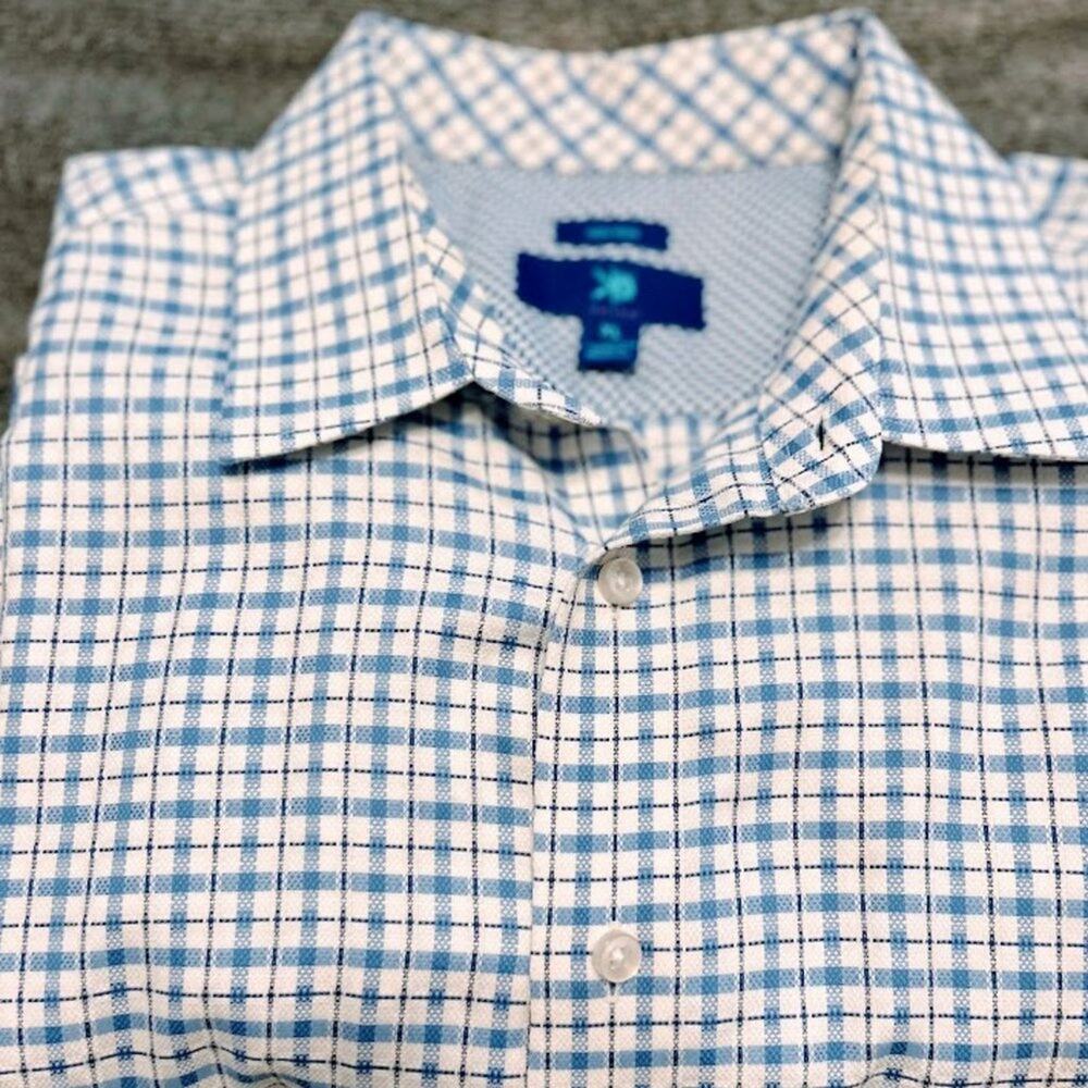 Egara Cotton No Iron Button Up Shirt with Contrasting Cuffs - Size XL